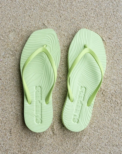 Tapered Flip Flops - Sap Green - Sleepers 